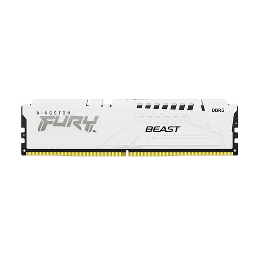 金士顿 (Kingston) FURY 32GB(16G×2)套装 DDR5 6000 台式机内存条 Beast野兽系列 支持AMD EXPO超频 白色款