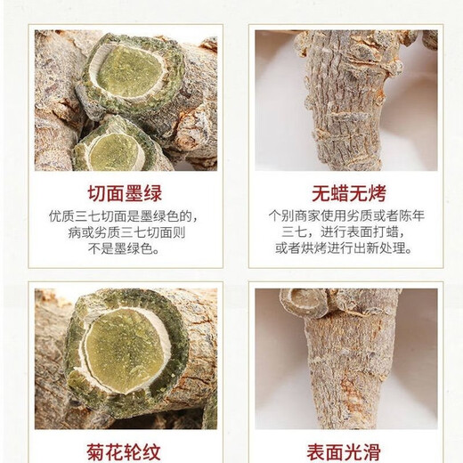 Panax notoginseng price reduction Yunnan Panax notoginseng wholesale 80 heads of authentic Wenshan Panax notoginseng whole Panax notoginseng powder Tianqi dry goods Panax notoginseng slices 100 grams (net weight)