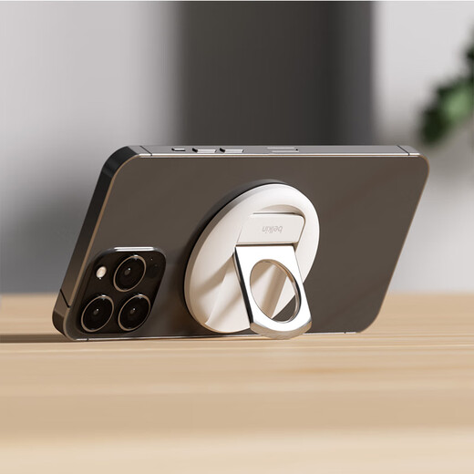 Belkin (BELKIN) mobile phone holder MagSafe magnetic holder iPhone ring buckle Macbook continuous interoperability camera live video mobile phone holder MMA006 black