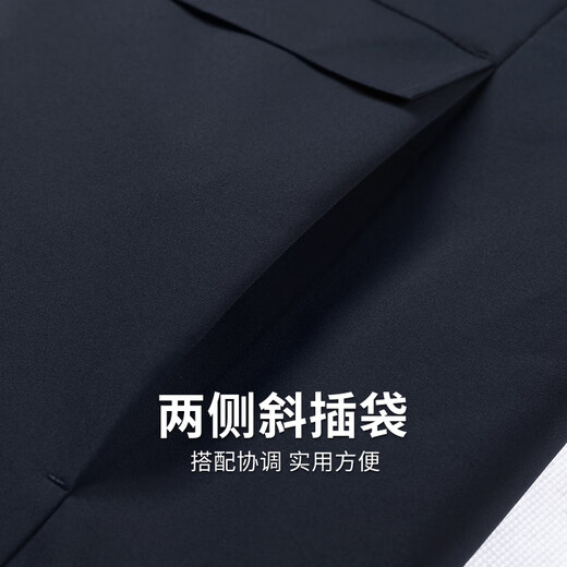 Dances with Wolves Removable Hooded Jacket Men's 2025 Autumn and Winter New Graphene Outdoor Windproof Men's Casual Jacket 1079 Navy Blue 101 L (175)