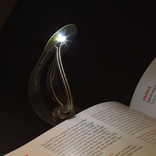 Douyin's same style LED bookmark lamp, cute little fresh student girl creative black technology dormitory reading night light reading lamp graduation gift for classmates night reading lamp stationery supplies transparent night light bookmark