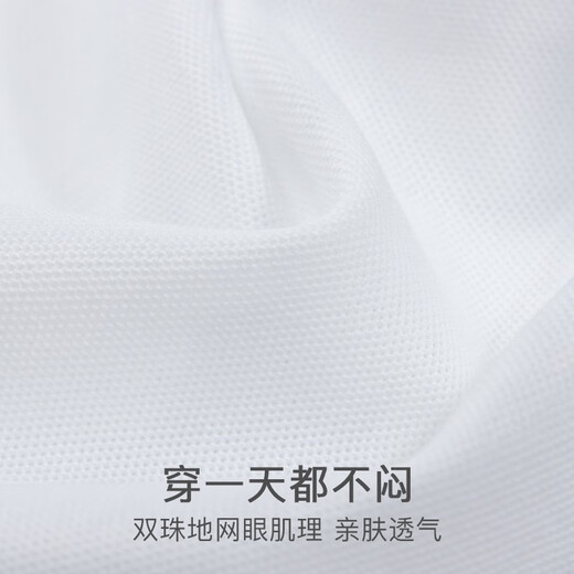 Temporada 5 (SmartFive) Camisa de punto de punto Camisa corta para hombres Formato de negocio suelto de colegio Windsor Camiseta Media manga rápida seca transpirable delgada verano blanco S5C757 43 (referencia de peso 81-85 kg)