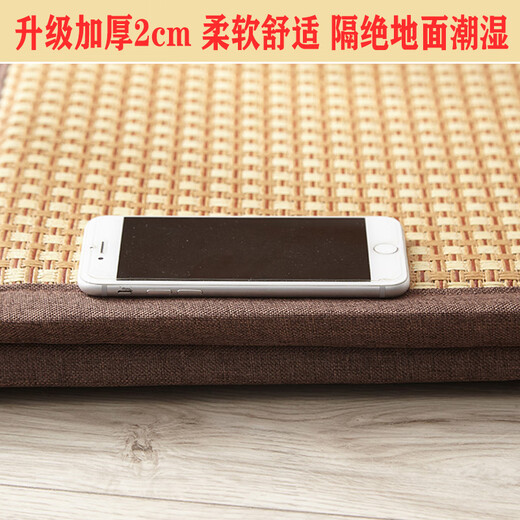 Rattan Matte verdickte Sommer im japanischen Stil Tatami Bodenmatte Schlafzimmer Stroh Rattan Matte Bödenbett faltbare Rattan Matte Muster eine benutzerdefinierte Größe 2 cm Dicke