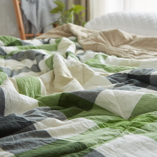 Arctic velvet 100% cotton summer quilt, washable inside and outside, 100% pure cotton inside and outside, air-conditioned quilt, double summer thin quilt, spring and autumn cotton quilt core, first look at Class A maternal and infant grade, 100% cotton inside and outside, 1.5*2m single summer quilt, machine washable, non-clumping