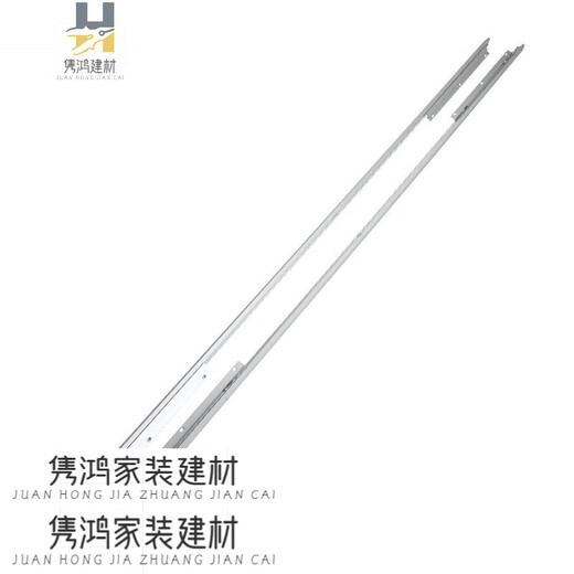 XMSJ cabinet dual-linked sliding sliding door guide rail bidirectional synchronous displacement side-mounted door rail hardware 1695mm track + accessories