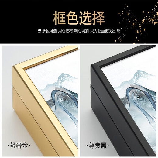 Liuying Huayan punch-free electric meter box decorative painting modern simple living room dining room hanging painting switch box distribution box blocking mural Jiahefugui 50X40 blocking 40X30 meter box flip-up model