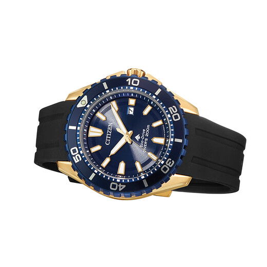 CITIZEN watch men's Japanese and Korean watch light kinetic energy date display dial PU strap sports New Year gift BN0196-01L