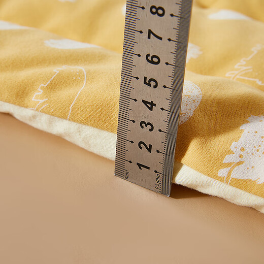 Mianguduo baby quilt, pure handmade cotton quilt, newborn thickened blanket, children's mattress, baby autumn and winter quilt, Gong Xi Fa Cai (autumn and winter style) 100*100cm