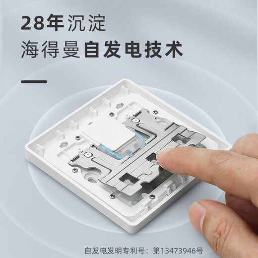 海得曼（advent）门铃不用电池自发电无线门铃防水家用呼叫器FH861-313