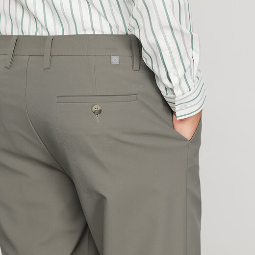 Dancing with Wolves [Anti-wrinkle-resistant and easy-to-maintain] Business commuting casual pants versatile men's casual trousers 701 khaki 29