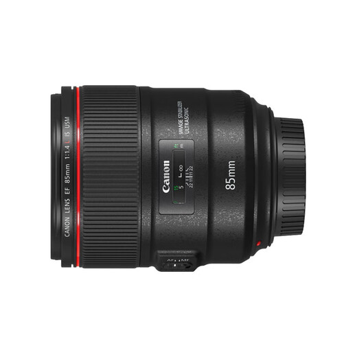 Canon EF 85mm f/1.4L IS USM medium telephoto fixed focus SLR lens (including gold ring G-MC UV filter)