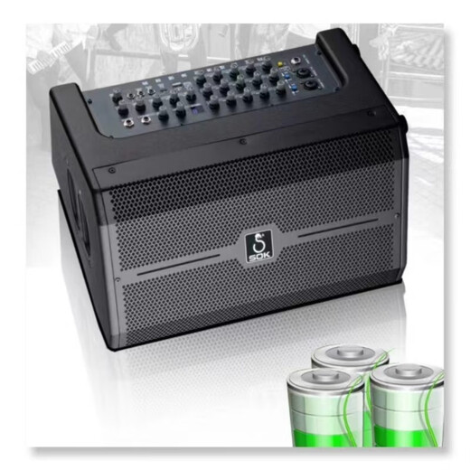 SOK audio guitar playing and singing internet celebrity live broadcast outdoor road show karaoke bluetooth musical instrument speaker 911 10-inch bass 5-way input with line microphone