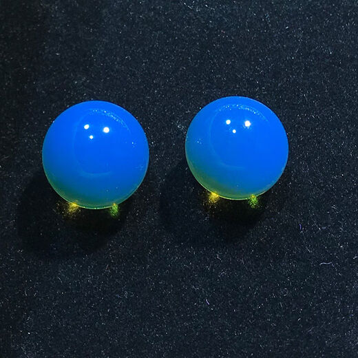 Shiqian natural Dominican blue amber 5A purified sky blue amber round beads loose beads pendant earrings bracelet with single bead 3mm purified sky blue multi-meter round beads