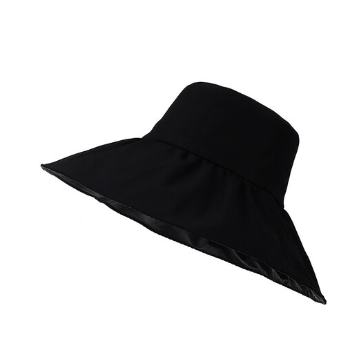 MANQI MEIYA VINYL SONNE SONNE HAT SONNE HAT Frauen Sommergesicht Deckung Sonnenhut UV Fisherman Hut Chinesisches Valentinstag Geschenk Schwarz gleich Größe