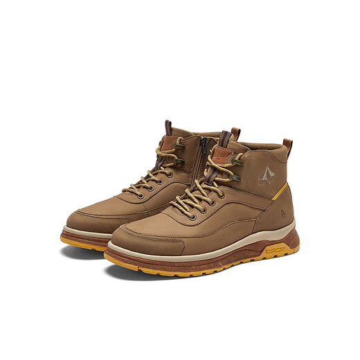 Hush Puppies Martin boots men's high-top workwear casual outdoor boots B6Q04DD3 khaki 39