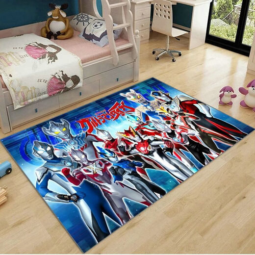 Chuangjingyi wählt Ultraman Side Teppich Schlafzimmer Cartoon Kinderanimation Wohnzimmer Baby Krabbelmatte Waschbar Ultraman 11 (vertikale Version) Breite 1,2 Meter x Länge 1,8 Meter