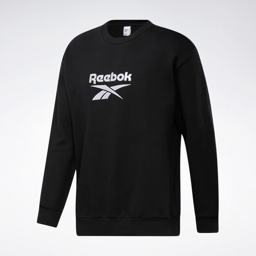 Reebok Reebok Paare Model Crew Basic Logo Classic Dicked Long Sleeve Pullover Pullover GU3873 GU3883_Black A/XL
