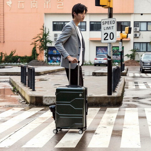 
Diplomat Diplomat suitcase matte travel wedding box boarding universal wheel password trolley case TC-690 series dark green 20 inches - suitable for short distance [can be boarded]