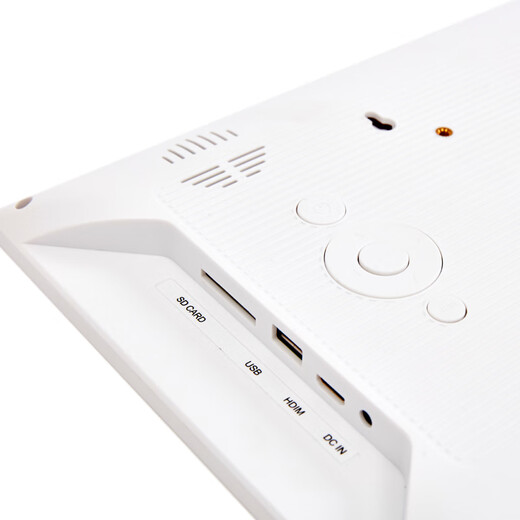 Lexlia 13.3-inch IPS high resolution 1920*1080 full-viewing HD digital photo frame, home electronic photo album stand, commercial display, 13.3-inch white tempered glass, free 32G USB flash drive