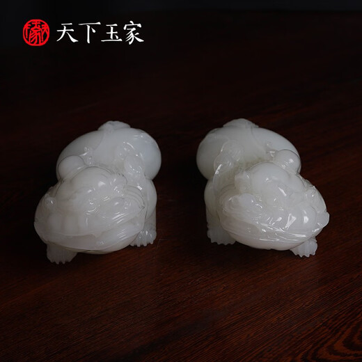 Tianxia Yujia Jade Pixiu Ornaments Home Living Room Porch Decoration Crafts House Opening Business Gifts A Pixiu