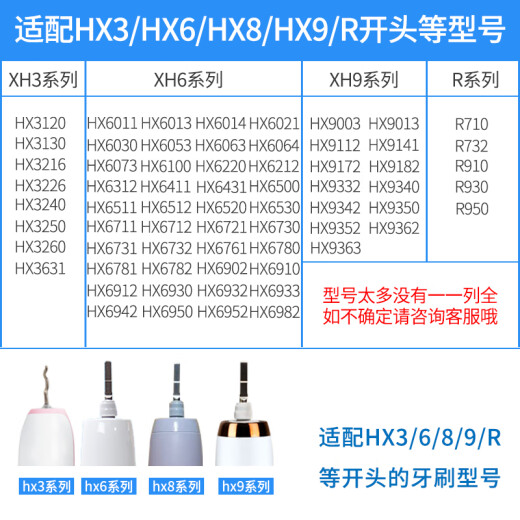 Laish Adapted к Philips Diamond Brush Brush Head щетка Зубная щетка HX6730 3226 6630 6013 6511 682p Laishing 6 Стандартный тип