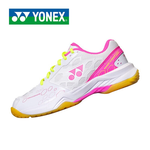 YONEX YONEX Badminton Shoes for men and women ultra-light breathable professional sports shoes yy white powder 37