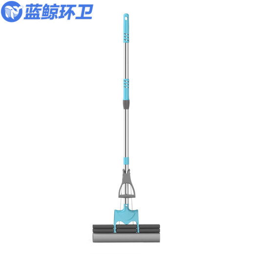 
Blue Whale Sanitation Disposable mop sponge roller type rubber cotton mop [bee 38cm double row with 1 drag head] LJHW-9764