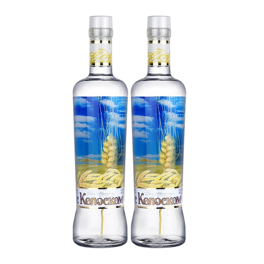 萨拉普尔500ml瓶进口俄罗斯小麦穗风味伏特加小麦酒洋酒烈酒白酒鸡尾酒 真麦穗伏特加 500mL 5瓶