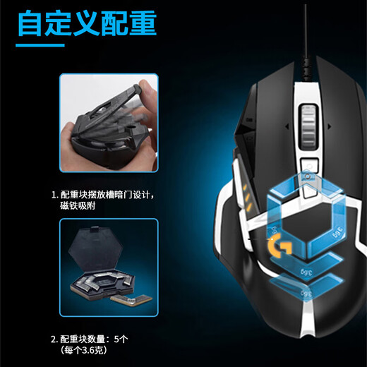 罗技（Logitech）K845机械键盘 G502 SE HERO熊猫版游戏鼠标 有线鼠标 键鼠套装 K845红轴+G502SE