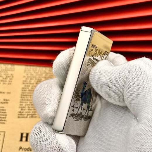 ZORRO佐罗753升降机超薄便携款黄铜煤油打火机激光精雕弹珠内胆男礼物 彩贝骆驼与熊