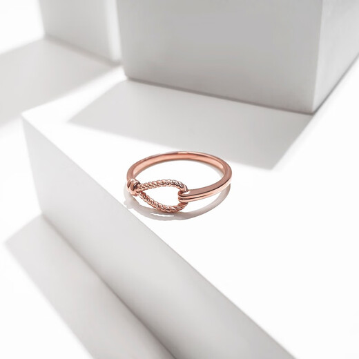 Chao Acer Zhi Jian Finger Buckle 18K Gold Ring for Women Rose Gold Color Gold Bracelet Ring Buckle Stackable Wear as a Birthday Gift for Your Girlfriend C No. 13