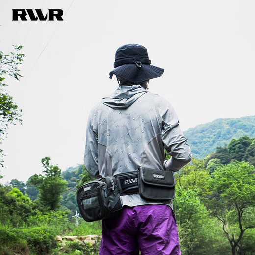 RVVR23 New Ice Silk Hooded Summer Fishing Suit Breathable Lure Summer Cooling Clothes Men Hooded Style-Black Water Drop S