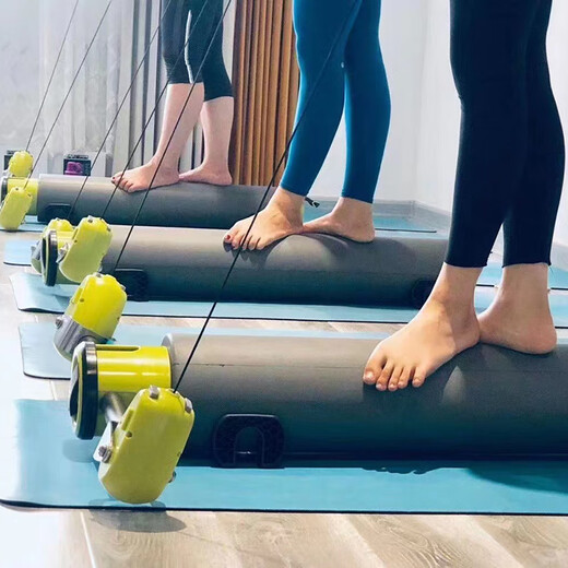 Upness multifunctional pilates core roller motr mini core bed portable yoga open back green