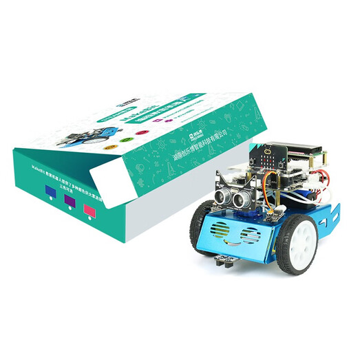 CreateBlock Microbit V2 Programmierfernbedienungs -Roboter Grafisches Smart Car Python Education D -Paket: B+ Starter Kit Red Microbit Motherboard ist nicht enthalten