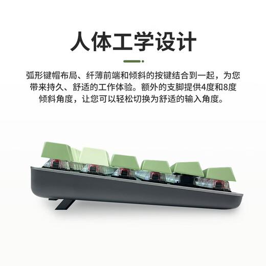罗技（Logitech）【富士晴雪绿】K845机械键盘 游戏键盘 办公键盘全尺寸办公家用背光电竞吃鸡键盘 K845-红轴-富士晴雪绿+G102有线鼠标白