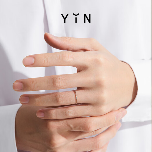 YIN Yin series Möbius strip 1.2 ring 18K gold ring platinum ring 18K gold Yin gold No. 12