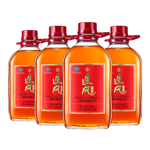 Jinpai Zhuifeng Bazhen Wein 38 Grad 2,5 l*4 Familienangehörige Bekleidung selbsttrinkende Geschenk