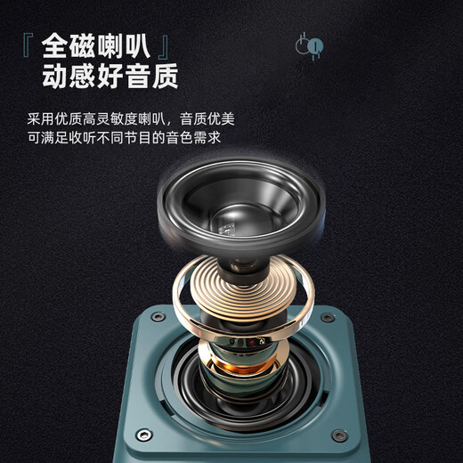 SANSUI M39 radio for the elderly and the elderly charging plug-in card mini speaker portable walkman FM radio audio Bluetooth speaker music player gray