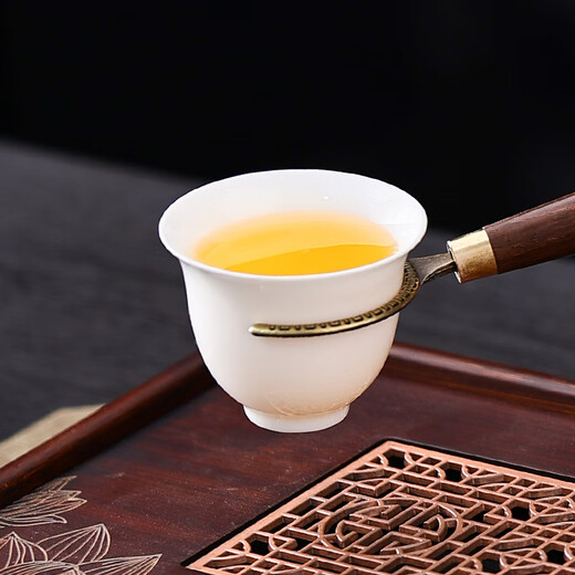 HOI KONG Tea Set Accessories Tea Ceremony Six Gentlemen Tea Making Three-piece Set Whole Tea Knife Tea Clamp Needle Tweezers Brush Kung Fu Tea Art Tools Zen Tea One-Piece Tea Ceremony Cylinder + Buddha Hand Five-piece Set + Tea Scraper