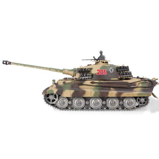 
Henglong Large tank 2.4G super large German Tiger King remote control toy tank track tank 3888A gift Basic version (all car plastic) 1800mAh battery