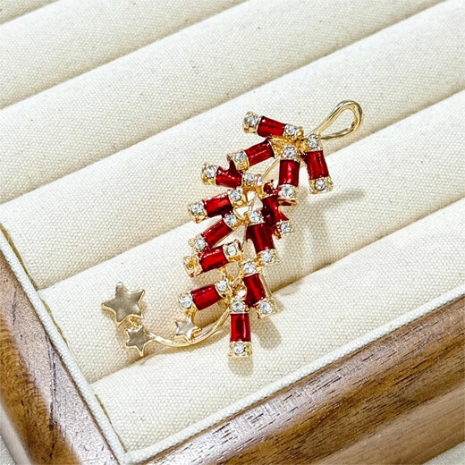 Rong Xia 2025 New Year Chinese Style Red Creative Firecracker Brooch High-end New Year Personalized Pin Corsage Brooch Accessories White