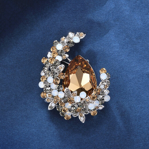 Camaron high-end brooch for women, luxurious temperament, elegant style, brooch, suit jacket, coat chest, birthday gift for wife, Scottish red