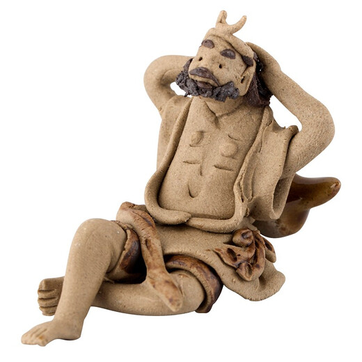 Shiguang Xiaozhan rockery bonsai ornaments decorative absorbent stone fish tank aquarium landscaping micro landscape fisherman small house ornaments resin large fisherman