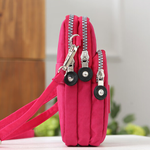 Crispy Tuan Mobile Phone Bag Women's Crossbody Bag Large Screen Mobile Phone Bag Coin Purse Halter Neck Wrist Bag Running Sports Vertical Mom Arm Bag Colorful Twill