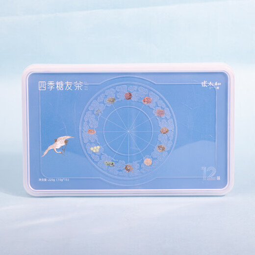 Zhang Taihe Four Seasons ICilioma Tea American Ginseng Dendrobium Officinale Green Money Willow Hojas de mulón de melón amargo Cetro de muelas Hojas de stevia Hojas de salud Té Four Seasons Icilioma Regalo de regalo 225g (15 g*15 latas)/caja