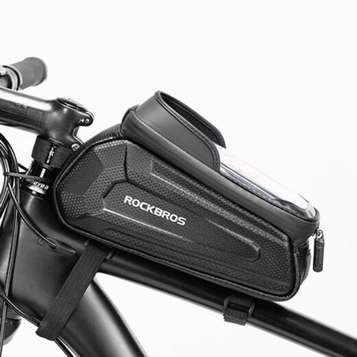 Rock Brothers (ROCKBROS) hard-shell bicycle bag, front beam bag, upper tube head bag, mobile phone bag, mountain road bike riding accessories