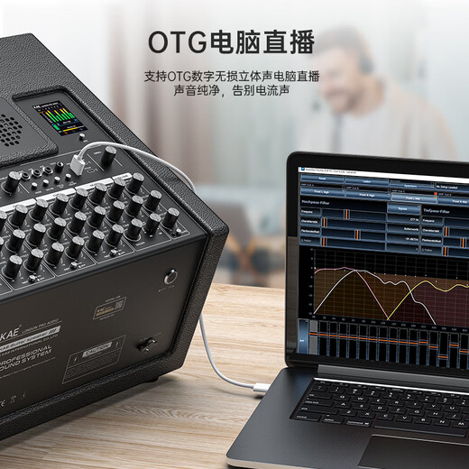 KAEK8 British kae audio flagship musical instrument singing speaker outdoor road show guitar high-power professional karaoke live stereo surround sound kae-k8 K8 red tiger custom color (rated 500W) official standard