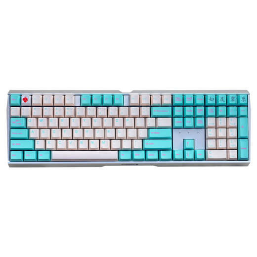 CHERRY Cherry MX3.0S alloy RGB backlight optical mechanical keyboard E-sports gaming keyboard office keyboard wired keyboard love powder silver frame 109 keys matte cherry black switches