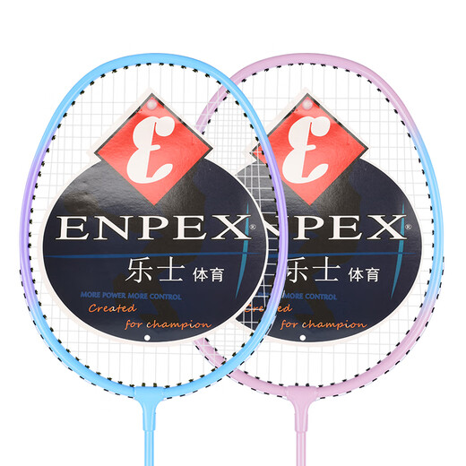 ENPEX乐士羽毛球拍双拍 耐打学生成人对拍 ART-80 附101-3羽毛球