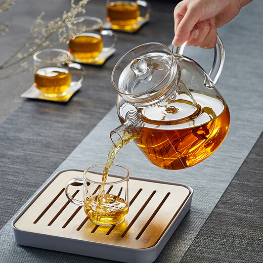 Mesni teapot glass teapot thickened glass teapot teapot kung fu tea set